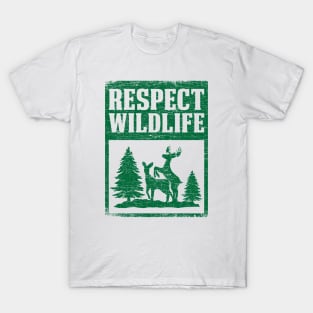 Respect Wildlife Hunter Forest T-Shirt